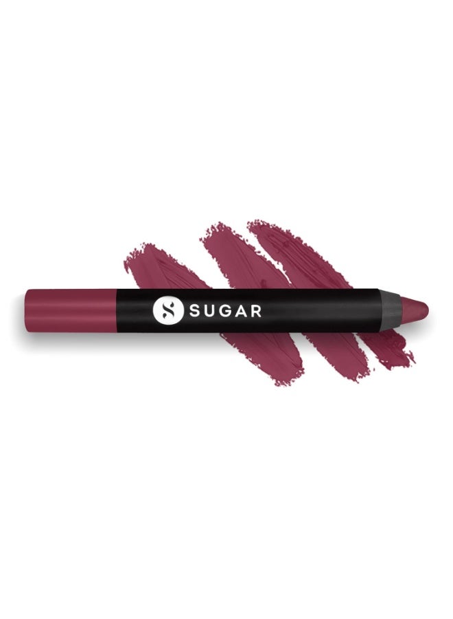 SUGAR Cosmetics Matte as Hell Crayon Lipsticks for Women | Lasts Up To 8+ Hours | Lip Crayon with Sharpener | 2.8gm - 15 Stephanie Plum - Image 3